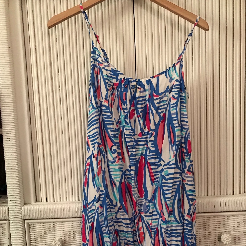 Lilly Pulitzer Dress Red Right Return Pattern